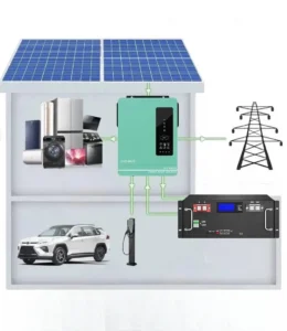 Гібридний інвертор Anern 6.2 кВт + акумулятор DAXTROMN LiFePO4 10.24 кВт, 51.2В/200A, Настінний комплект резервного живлення - Зображення 3