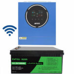 Комплект 5 кВт + 5.1 кВт*г інвертор Anenji з WiFi-модулем + акумулятор Datouboss LiFePO4 48V/100Ah для резервного живлення