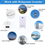 LiFePO4 48V/100Ah Акумулятор настінний Daxtromn 5.12 kW*h з BMS літій-залізо-фосфатний для ДБЖ - Зображення 6