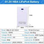 5 кВт + 10.24 кВт*г Комплект інвертор Anenji з WiFi + 2 настінних акумуляторів Daxtromn 48V/100Ah LiFePO4 для резервного живлення - Зображення 3